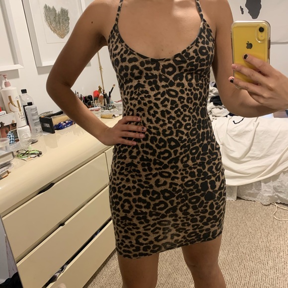 pretty little thing cheetah dress